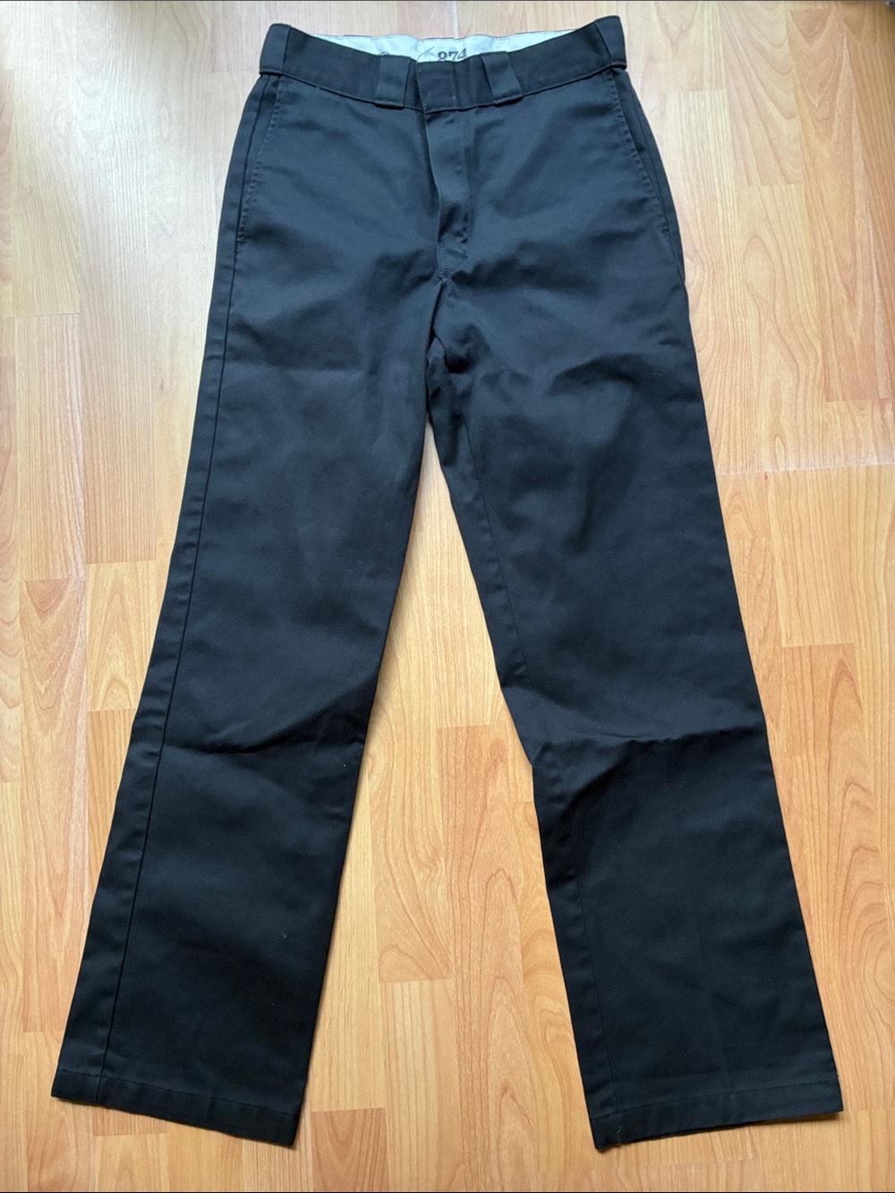 Dickies Black Straight-Leg Work Pants